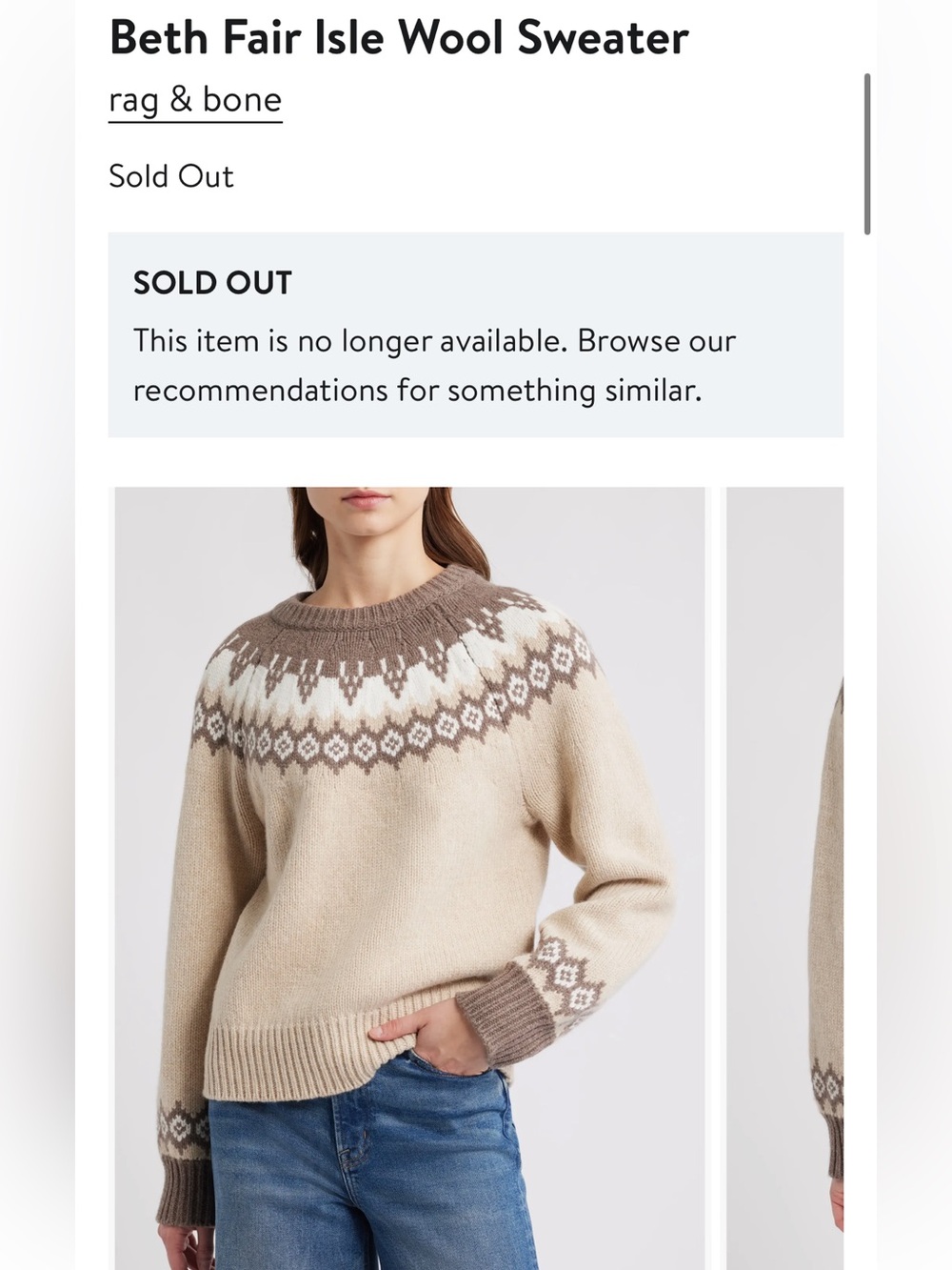 Rag and Bone wool sweater